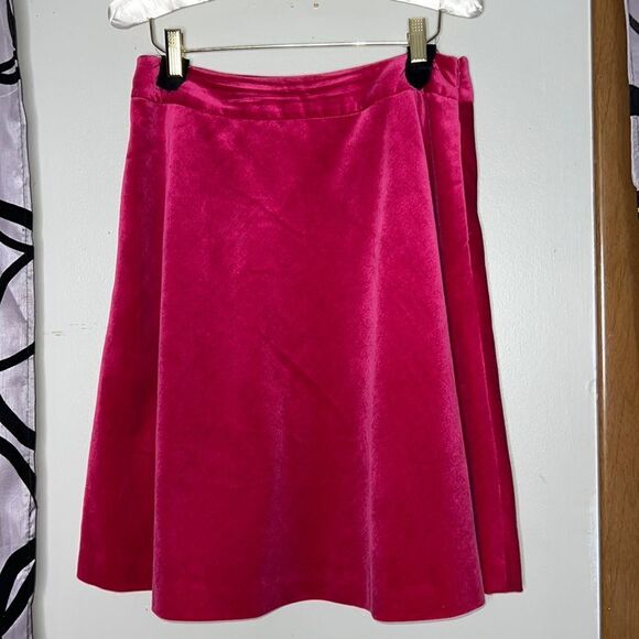 Kenneth Cole, New York, fuchsia velour A-line skirt, size 2 - Picture 1 of 9